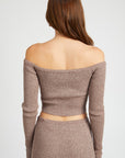 Emory Park Off Shoulder Long Sleeve Knit Top