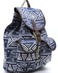 Tribal Printed Canvas Backpack - Online Only - My Pampered Life Seattle