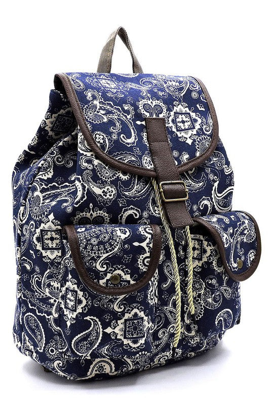 Paisley print backpack hotsell