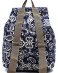 Paisley Printed Canvas Backpack