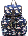 Unicorn Printed Canvas Backpack - Online Only