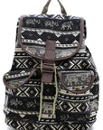 Tribal Printed Canvas Backpack