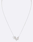 Cubic Zirconia Butterfly Pendant Necklace - Online Only