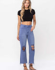 VERVET by Flying Monkey 90s Vintage Crop Flare Jeans