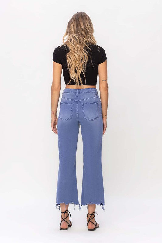 VERVET by Flying Monkey 90s Vintage Crop Flare Jeans