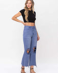 VERVET by Flying Monkey 90s Vintage Crop Flare Jeans