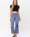 VERVET by Flying Monkey 90s Vintage Crop Flare Jeans