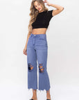 VERVET by Flying Monkey 90s Vintage Crop Flare Jeans