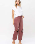 VERVET by Flying Monkey 90's Vintage High Rise Crop Flare Jeans