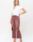 VERVET by Flying Monkey 90's Vintage High Rise Crop Flare Jeans