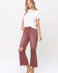 VERVET by Flying Monkey 90's Vintage High Rise Crop Flare Jeans