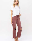 VERVET by Flying Monkey 90's Vintage High Rise Crop Flare Jeans