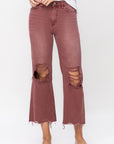 VERVET by Flying Monkey 90's Vintage High Rise Crop Flare Jeans