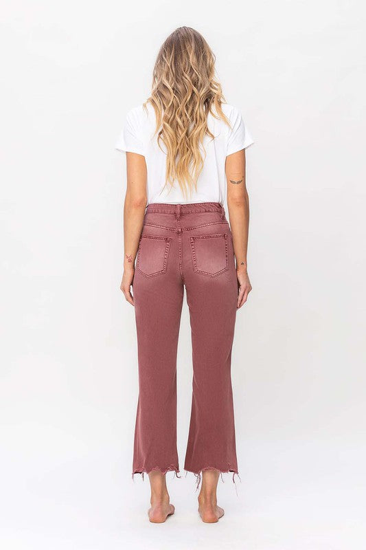 VERVET by Flying Monkey 90&#39;s Vintage High Rise Crop Flare Jeans