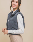 Love Tree Puffer Vest With Pockets