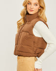 Love Tree Puffer Vest With Pockets