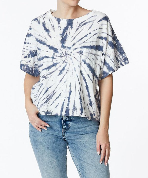 Fabina Twist Cotton Tie Dye Tee