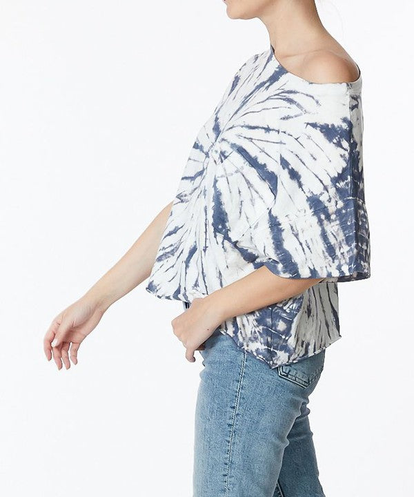 Fabina Twist Cotton Tie Dye Tee