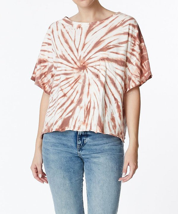 Fabina Twist Cotton Tie Dye Tee