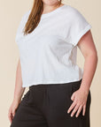 Fabina Recycled Cotton Crop Curvy Sized