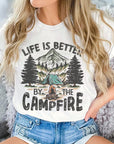 Plus Size Life is Better by the Campfire Graphic Tee - Online Only