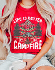 Plus Size Life is Better by the Campfire Graphic Tee - Online Only