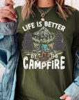 Plus Size Life is Better by the Campfire Graphic Tee - Online Only