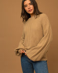 Gilli Balloon Sleeve Braid Sweater