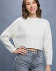 Love Tree Wool Blend Cropped Sweater Top