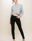 Love Tree Wool Blend Cropped Sweater Top