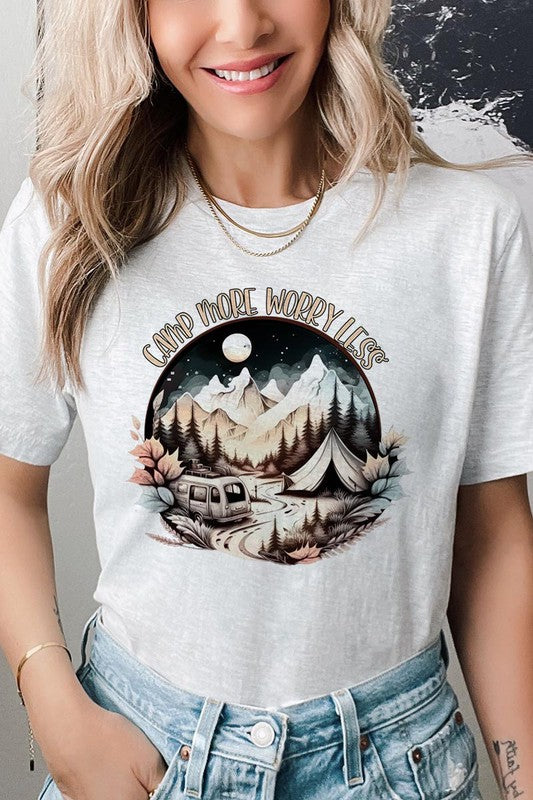 Camp More Worry Less Graphic Tee - Online Only