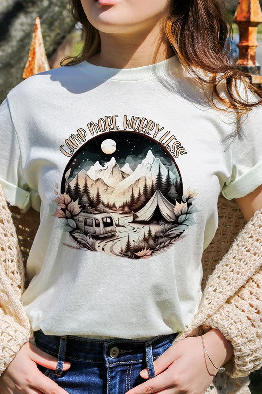 Camp More Worry Less Graphic Tee - Online Only