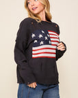 Timing Distressed USA Logo Sweater