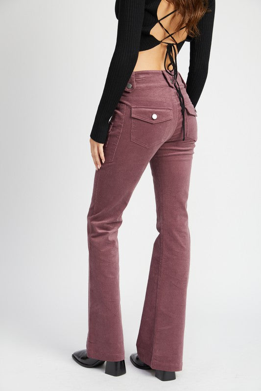 Emory Park | Low Rise Pants w/ Bell Bottoms