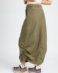 Emory Park Ruched Midi Cargo Skirt - Online Only