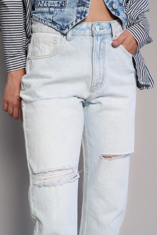 Insane Gene High Rise Premium Straight Jeans