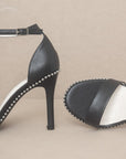 OASIS SOCIETY Dublin - Metal Stud Open Toe Heels