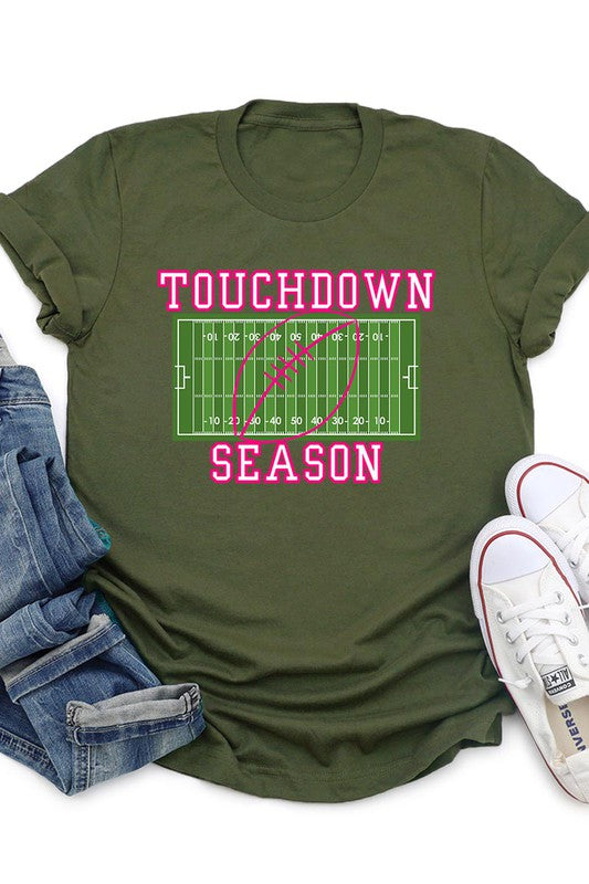 Plus Size Touchdown Graphic Tee - Online Only