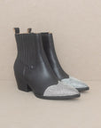 OASIS SOCIETY Zuri - Rhinestone Toed Booties