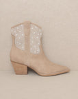 OASIS SOCIETY Cannes - Pearl Studded Western Boots