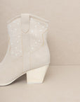 OASIS SOCIETY Cannes - Pearl Studded Western Boots