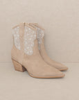 OASIS SOCIETY Cannes - Pearl Studded Western Boots