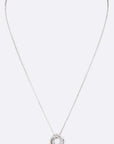 Cubic Zirconia Triple Ring Pendant Necklace - Online Only - My Pampered Life Seattle