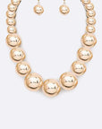 Shiny Beads Iconic Collar Necklace Set