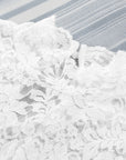 Floral Lace High Neck Puff Sleeve Blouse