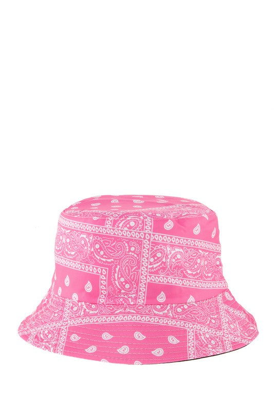 Bandana Print Bucket Hat