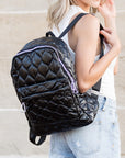 Metallic Puffer Backpack