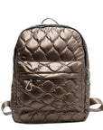 Metallic Puffer Backpack