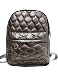 Metallic Puffer Backpack