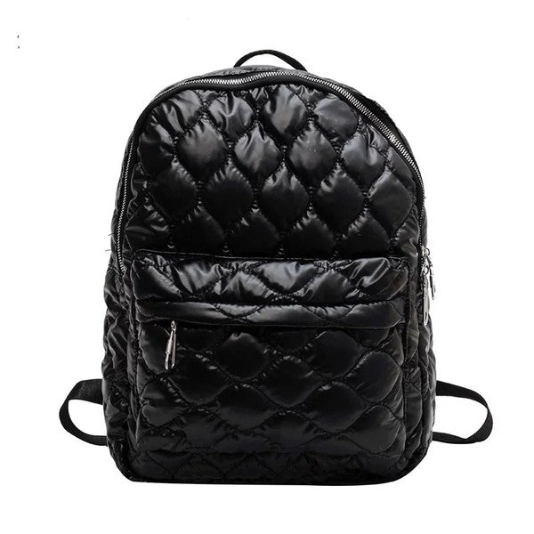 Metallic Puffer Backpack